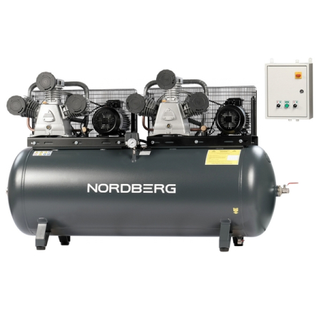 NORDBERG NCP500/1900 Компрессор поршневой с ременной передачей 380В, ресив. 500л, 1900л/мин