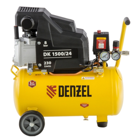 Компрессор масляный коаксиальный Denzel DK1500/24 Х-PRO