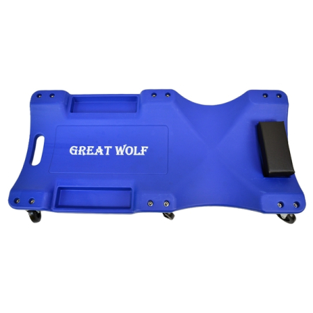 Лежак подкатной низкопрофильный, синий, Great Wolf GWT40B