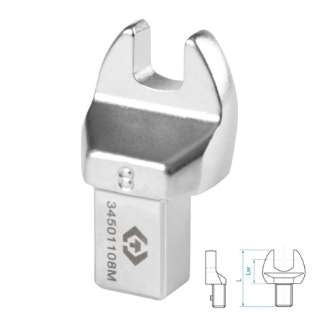 Насадка рожковая серии FIT, 8 мм, 9x12 мм KING TONY 34501108M