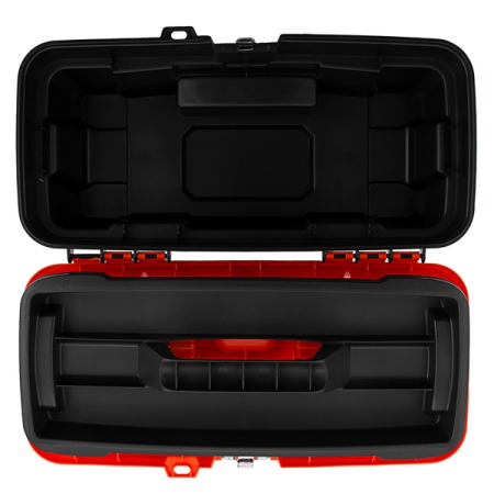 Ящик для инструментов пластиковый с металлическими замками 16", 410x210x175 мм, Stels 90746