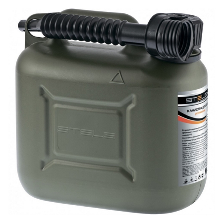 Канистра для ГСМ 10 л, пластиковая, усиленная STELS 53126