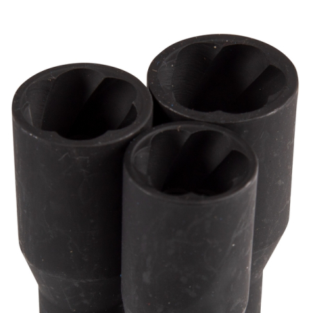 KING TONY 9TD164MR Набор торцевых головок для поврежденных гаек и болтов, 17, 19, 21 мм, 4 предмета