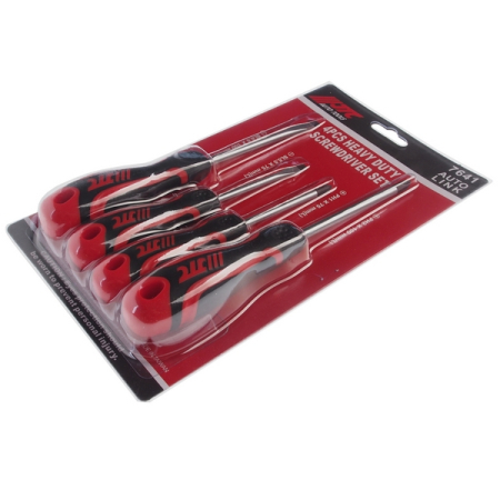 Набор отверток усиленных Slotted, Phillips, 4 предмета, JTC-7641 Набор отверток усиленных Slotted, Phillips, 4 предмета, JTC-7641