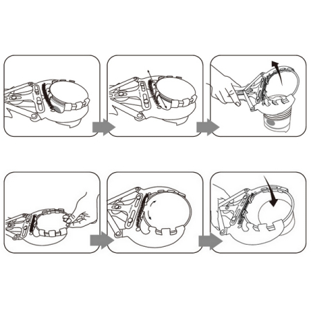 KING TONY 9AP160 Щипцы для поршневых колец, 110-160 мм
