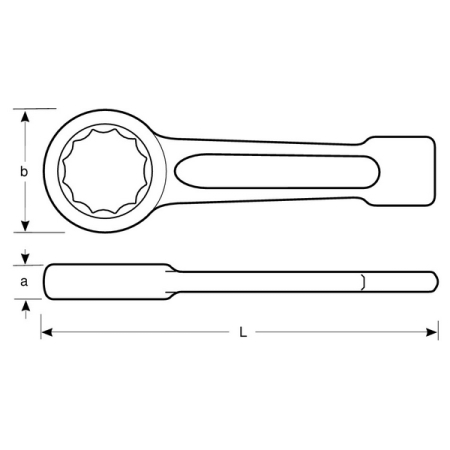 BAHCO NSB104-54 Ключ накидной ударный искробезопасный 54 мм BAHCO NSB104-54 Ключ накидной ударный искробезопасный 54 мм