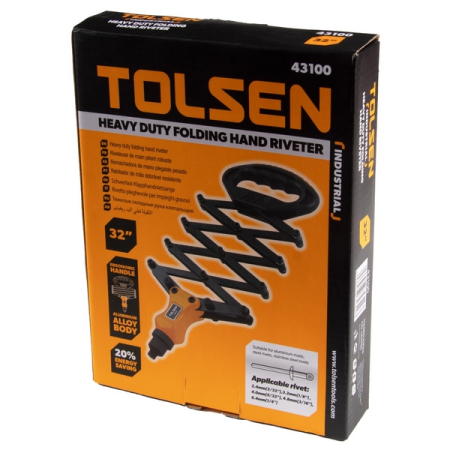 Заклепочник ручной гармошка 2,4-6,4 мм TOLSEN TT43100