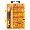 Набор вставок (бит) 4 мм, PH, PZ, Hex, Torx, SL, прецизионных, 32 предмета, TOLSEN TT20047S