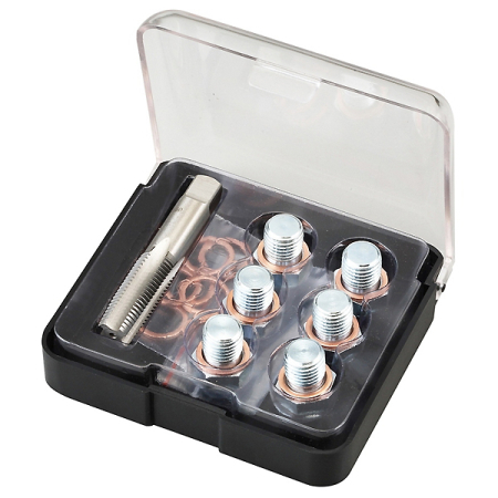 Набор для ремонта масляных пробок М13х1,5, 19 предметов Мастак 103-47013C