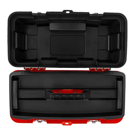 Ящик для инструментов пластиковый с металлическими замками 22", 560x285x235 мм, Stels 90748