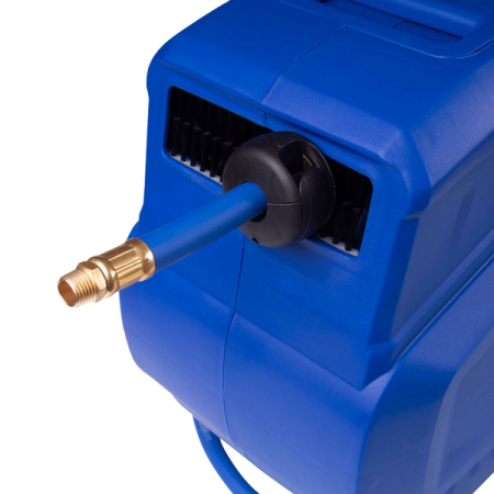 Шланг пневматический на автоматической катушке 8x12 мм, 20 м, полиуретановый, резьба 1/4", МАСТАК 681-08120HR