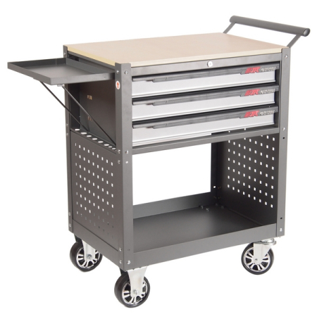 Тележка инструментальная, 3 ящика и открытый отсек, серая JTC-5516 Тележка инструментальная, 3 ящика и открытый отсек, серая JTC-5516