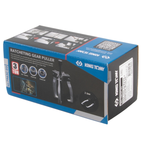 KING TONY 7963C-03 Съемник подшипников 2/3-захватный, 50-76 мм