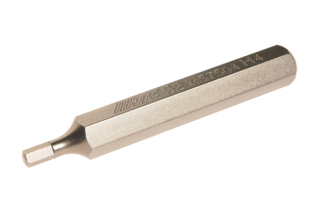 Бита HEX H4х75мм 10мм удлиненная S2 JTC