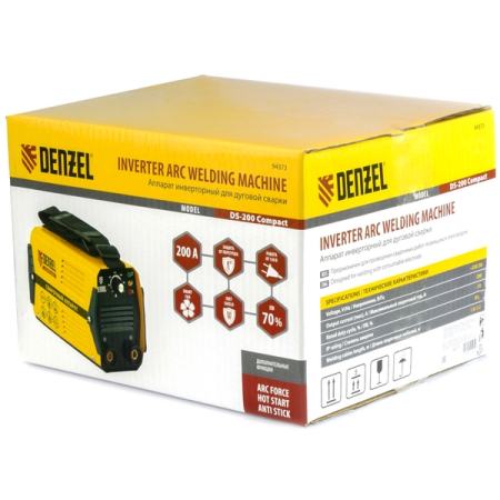 Аппарат инверторный дуговой сварки Denzel DS-200 Compact