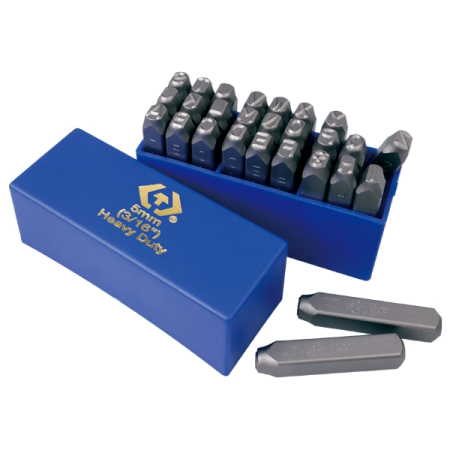 KING TONY 11427SQ06 Набор ударных клейм 6 мм, буквы-латиница, 27 предметов