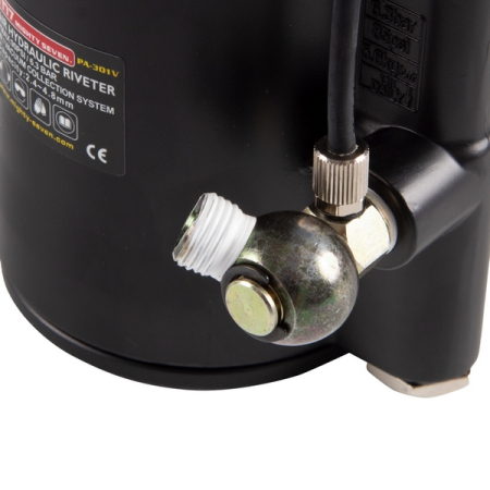 Пневмогидравлический заклепочник для заклепок 2,4-4,8 мм, пневмоудержание заклепки, MIGHTY SEVEN PA-301V