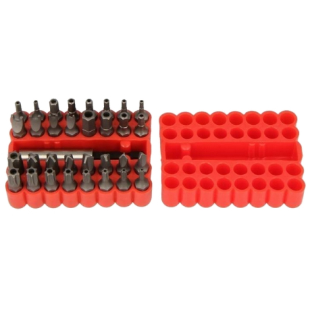 Набор бит для шуруповерта 1/4", 33 предмета, HANS 06032