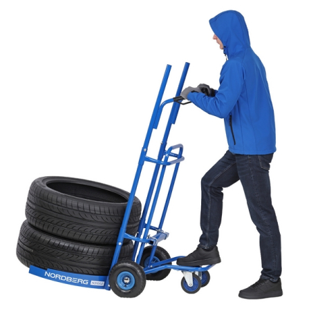 NORDBERG N31002 Тележка для транспортировки колес, с захватами, 150 кг