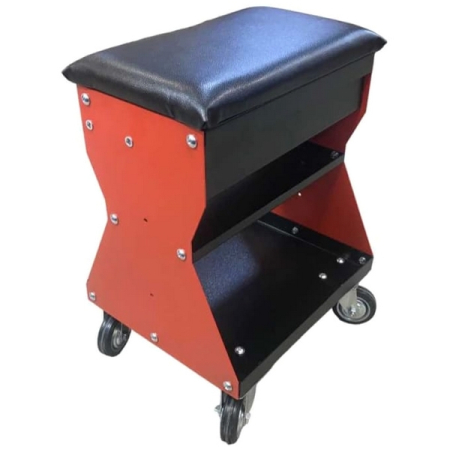 Подкатной ремонтный стул, красный, Great Wolf GWT-R1