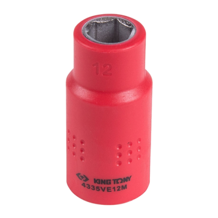 KING TONY 4335VE12M Головка торцевая диэлектрическая шестигранная 1/2”, 12 мм