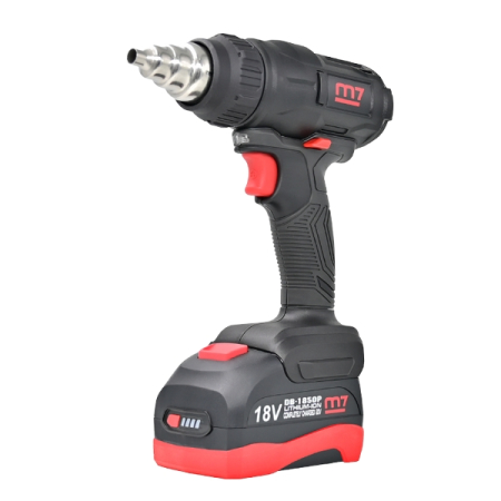 Аккумуляторный термофен, 18 В, 7 предметов, MIGHTY SEVEN DHG-101A