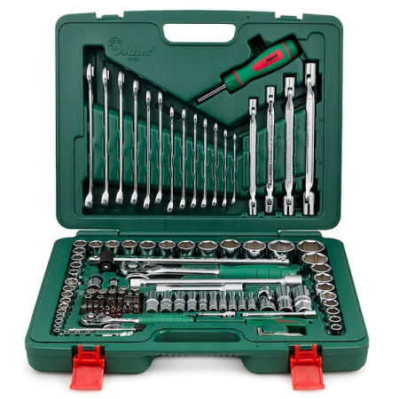 Набор инструментов универсальный 1/4" и 1/2", 124 предмета, HANS TK-124