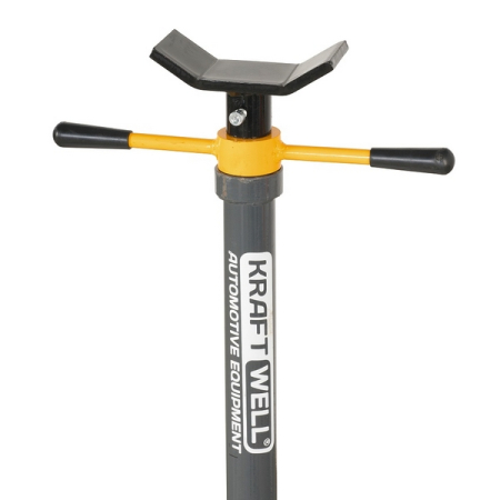 Стойка опорная винтовая, 750 кг, высокая, с педалью KraftWell KRW-HJS075F