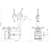 Шиномонтажный станок автомат, 11-26”, 220 В, серый, BRIGHT LC889N