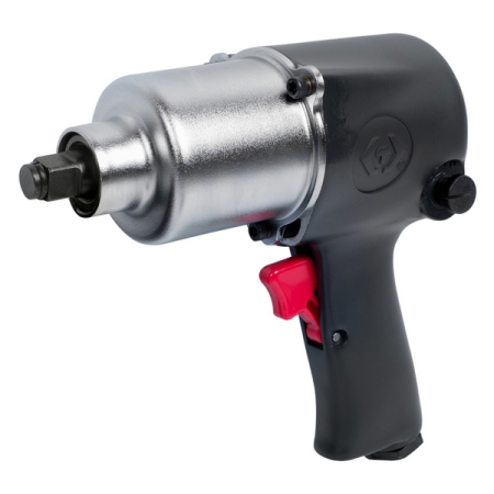 KING TONY P33421-040B Гайковерт ударный пневматический квадрат 1/2 дюйма, 678 Hм, в комплекте 3 торцевые головки