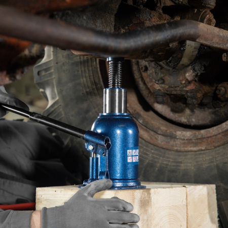 Домкрат гидравлический бутылочный телескопический, 10 т, 180-430 мм, Stels 51151