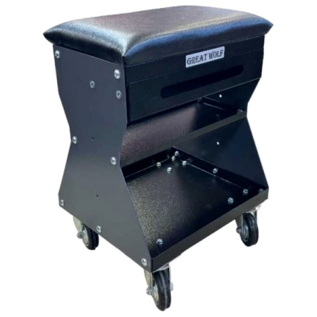 Подкатной ремонтный стул, серый, Great Wolf GWT-G1