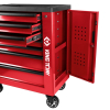 KING TONY 87G38-7B Тележка инструментальная PROFESSIONAL, 7 ящиков, красная