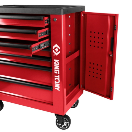 KING TONY 87G38-7B Тележка инструментальная PROFESSIONAL, 7 ящиков, красная