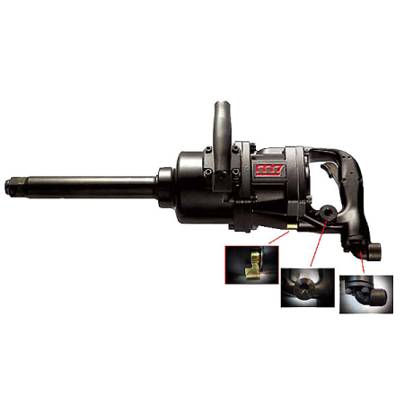 Гайковерт пневматический ударный квадрат 1 дюйм 3400 Нм Mighty Seven NC-8382m