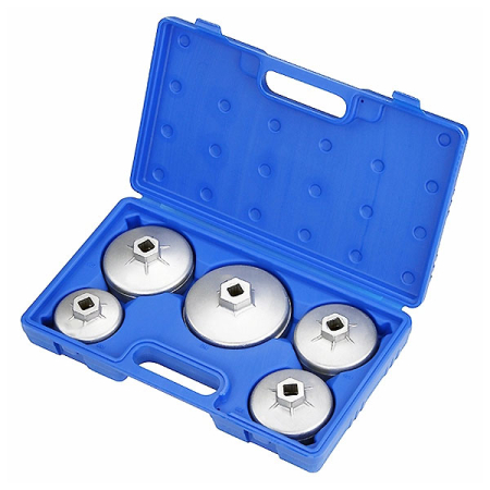 Набор инструментов съемников масляных фильтров, 5 предметов Мастак 103-40005C