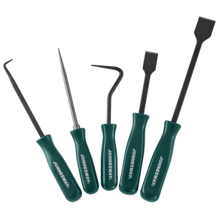 Набор крючков и скарпелей, 5 предметов, Jonnesway AI030007