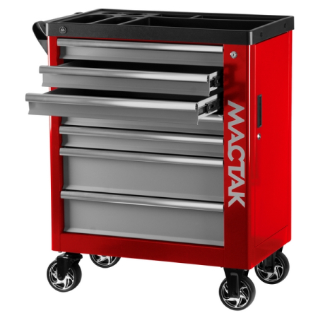 Набор инструментов "ЭКСПЕРТ 323" в красной тележке, 323 предмета, МАСТАК 50-07323R