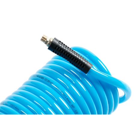 Nordberg HS1011PU Шланг воздушный спиральный полиуретановый 10х14мм, L=11 м, резьба 1/4"