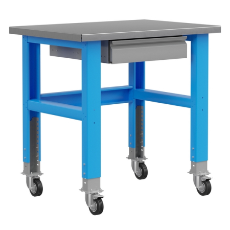 Стол металлический промышленный на колесах Верстакофф PLC 10.1-М