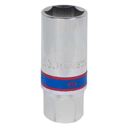 KING TONY 466521C Головка свечная шестигранная 1/2", 21 мм, L=70 мм, магнитный фиксатор