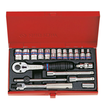 KING TONY 2021MR Набор торцевых головок 1/4 дюйма 4-13 мм, 19 предметов