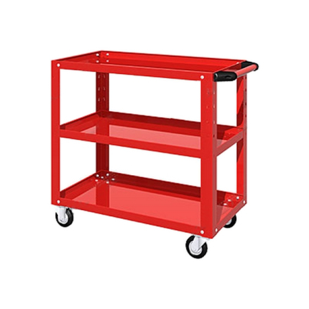 Тележка инструментальная открытая серия "L", 3 полки, красная, Ferrum 02.230L-3000
