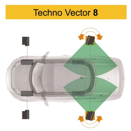 Стенд развал схождение бесконтактный ТЕХНО ВЕКТОР 8 SmartLight 8214