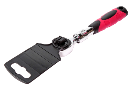 Ключ трещотка 1/4" 72 зуба 150-200мм телескопический JTC