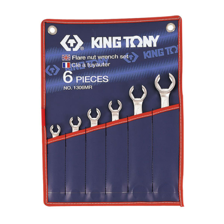 Набор ключей разрезных 8-22 мм 6 предметов King Tony 1306MR