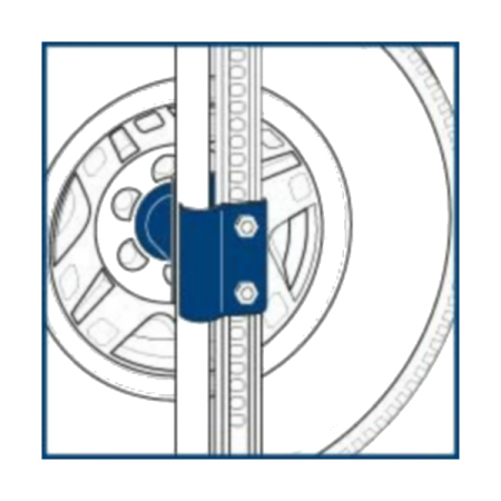 Устройство для крепления реечного домкрата к запасному колесу Stels 50535