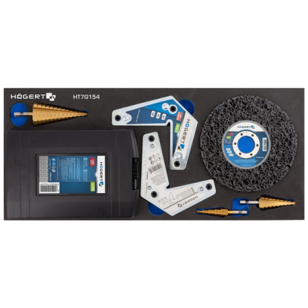 Набор инструментов в тележке, 544 предметов, HOEGERT HT7G050