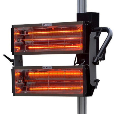 Инфракрасная сушка на стойке, 2 софита, KraftWell KRW-IR2
