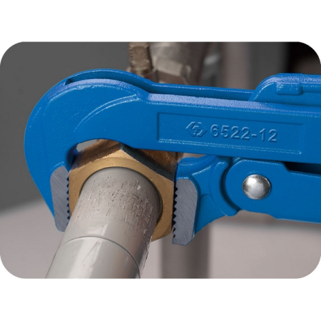 KING TONY 6522-16 Ключ газовый с прямыми губками №2